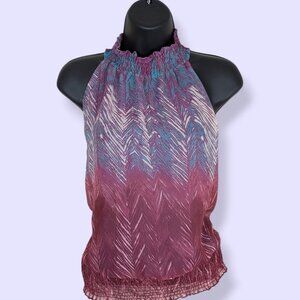 V. Y2K Elastic Bottom Halter Top